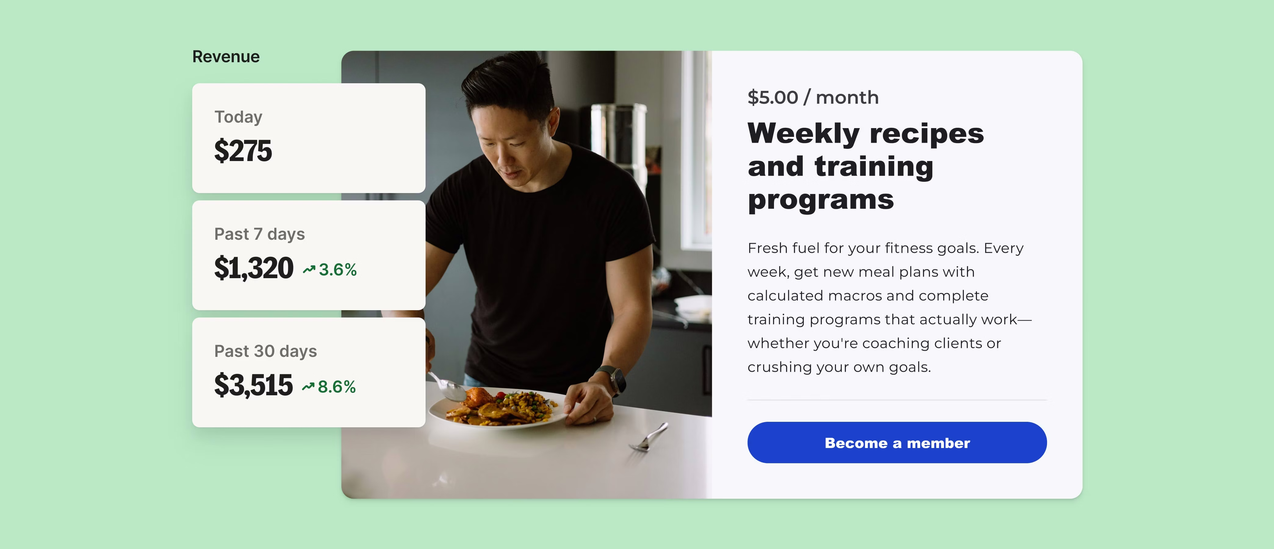 Earn feature screenshot
